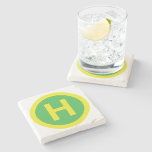 Dessous-de-verre En Pierre Signe d'héliport