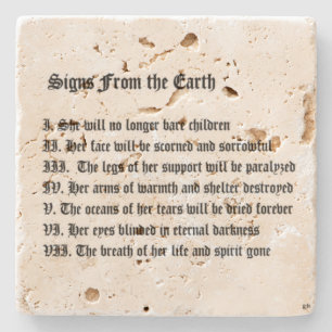 Dessous-de-verre En Pierre Signes De La Terre