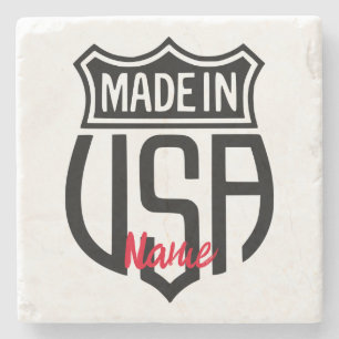 Dessous-de-verre En Pierre Signet Fabriqué aux États-Unis Thunder_Cove