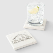 Dessous-de-verre En Pierre "Silent Night Nativity (Côté)