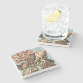 Dessous-de-verre En Pierre Silhouette Sea Life (Côté)