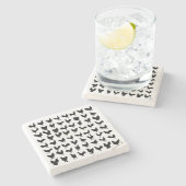 Dessous-de-verre En Pierre Silhouettes de poulet (Côté)