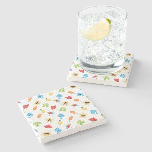 Dessous-de-verre En Pierre Simplement été (Côté)