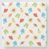 Dessous-de-verre En Pierre Simplement été (Devant)