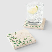 Dessous-de-verre En Pierre Simplement vert (Côté)