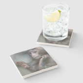 Dessous-de-verre En Pierre Singe de bébé (Côté)