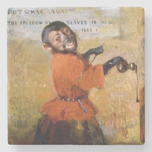 Dessous-de-verre En Pierre Singe souriant (Devant)