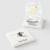 Dessous-de-verre En Pierre Skier (Côté)