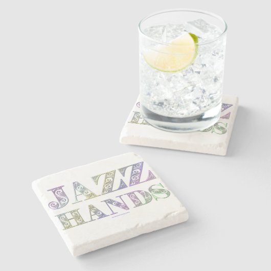 Dessous-de-verre En Pierre SlipperyJoe's Jazz Hands Broadway (Côté)