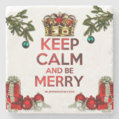 Dessous-de-verre En Pierre SlipperyJoe's Merry Christmas artistic tree (Devant)