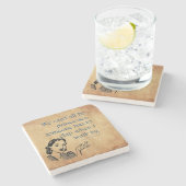 Dessous-de-verre En Pierre SlipperyJoe's Princess clap marchant drôle les ann (Côté)