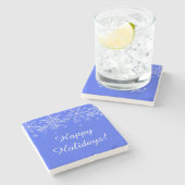 Dessous-de-verre En Pierre Snowflake Stone Coaster (Côté)