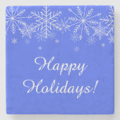 Dessous-de-verre En Pierre Snowflake Stone Coaster (Devant)