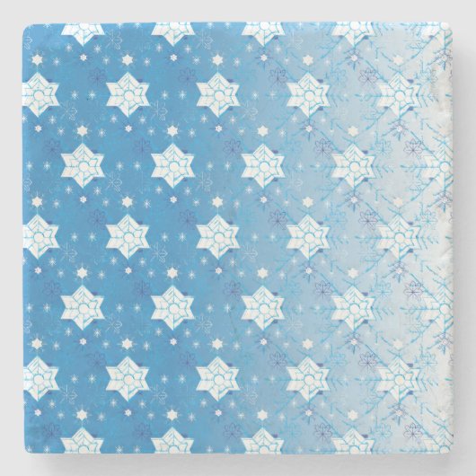 Dessous-de-verre En Pierre Snowflakes motif I (Devant)