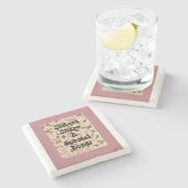 Dessous-de-verre En Pierre Soeur des vaches flottantes (Côté)