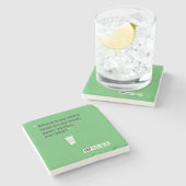 Dessous-de-verre En Pierre Soja Latté (Côté)