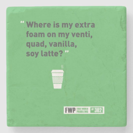 Dessous-de-verre En Pierre Soja Latté (Devant)