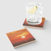 Dessous-de-verre En Pierre Soleil (Côté)