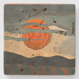 Dessous-de-verre En Pierre Soleil rouge Arthur Dove