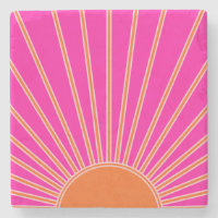 Soleil Sunrise Hot Rose Et Orange Preppy Sunshine