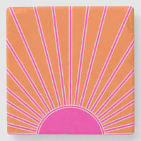 Soleil Sunrise Orange Et Rose Chaud Preppy Sunshin
