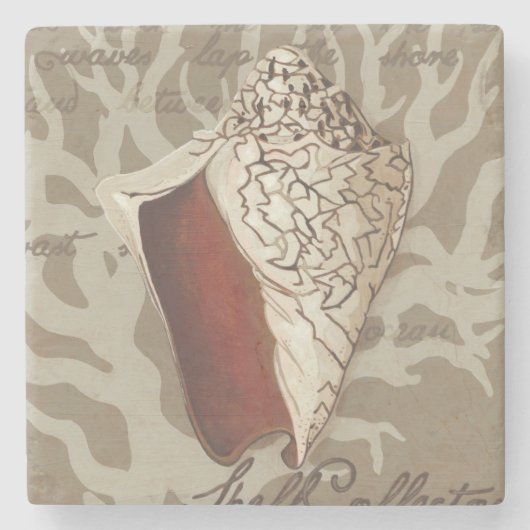 Dessous-de-verre En Pierre Sonnet maritime IV (Devant)