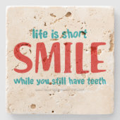 Dessous-de-verre En Pierre Sourire (Devant)