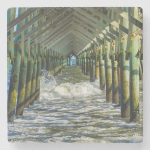 Dessous-de-verre En Pierre Sous Folly Beach Pier