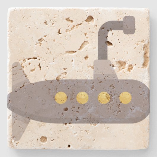 Dessous-de-verre En Pierre sous-marin (Devant)