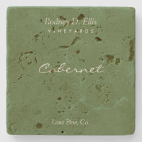 Sous-verres en ardoise travertine personnalisables