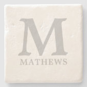 Dessous-de-verre En Pierre Sous-verres Monogramme (Devant)