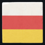 Dessous-de-verre En Pierre South Ossetia Flag<br><div class="desc">Patriotic flag of South Ossetia.</div>