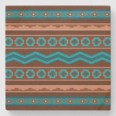 Dessous-de-verre En Pierre Southwest Style Geometric Cameron Gorge Design (Devant)