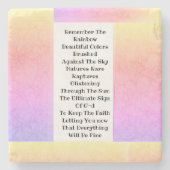 Dessous-de-verre En Pierre Souvenez-vous du Rainbow (Devant)