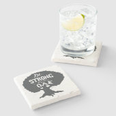 Dessous-de-verre En Pierre Soyez fort comme chêne (Côté)