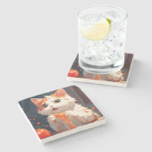 Dessous-de-verre En Pierre Spaghetti mangeur de chat (Côté)