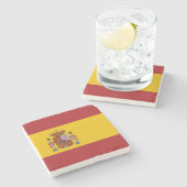 Dessous-de-verre En Pierre Spain Flag (Côté)