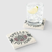 Dessous-de-verre En Pierre Spams et potions (Côté)