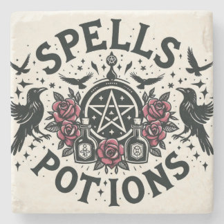 Dessous-de-verre En Pierre Spams et potions