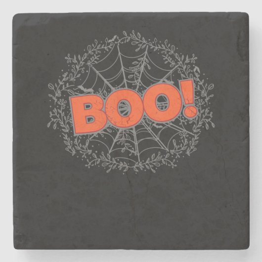Dessous-de-verre En Pierre Spider Web Boo Venin Idea (Devant)