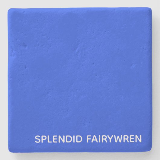 Dessous-de-verre En Pierre Splendid Fairywren Blue Colour (Devant)