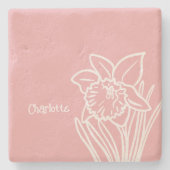 Dessous-de-verre En Pierre Spring Daffodil  (Devant)