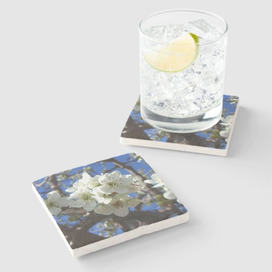 Dessous-de-verre En Pierre Spring Flowering Pear Tree (Côté)
