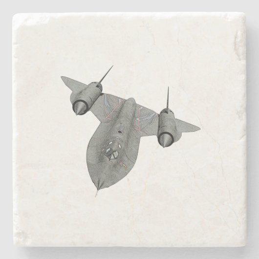 Dessous-de-verre En Pierre SR71 Blackbird (Devant)