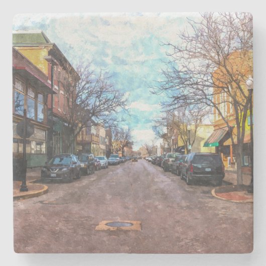 Dessous-de-verre En Pierre St Charles Main St (Devant)