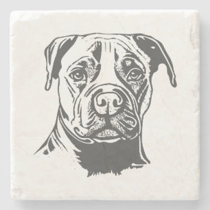 Dessous-de-verre En Pierre Staffordshire Bull Terrier