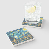 Dessous-de-verre En Pierre Starry Night St. Louis Missouri (Côté)