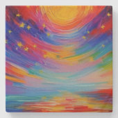 Dessous-de-verre En Pierre Starscape (Devant)