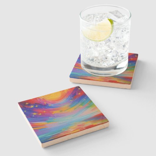 Dessous-de-verre En Pierre Starscape (Côté)