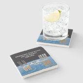 Dessous-de-verre En Pierre Station spatiale internationale ISS 20e anniversai (Côté)